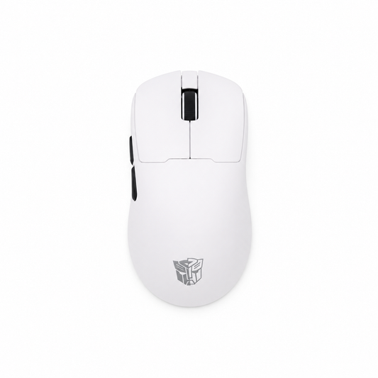 Transformers Gaming Mouse GM04 Pro, Wireless Gaming Mouse Tri-Mode Bluetooth/2.4G/Wired, 53G Ultra-Light, 24,000 DPI PAW3311 Sensor, RGB, 1000Hz, Rechargeable PC Gaming Mouse (White)