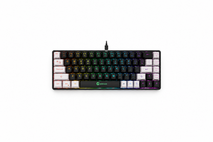 65% Gaming Keyboard, LED Backlit Mini Wired Gaming Keyboard, Ultra-Compact Anti-Ghosting No-Conflict 68 Keys Gaming Wired Keyboard for PC Laptop Gamer