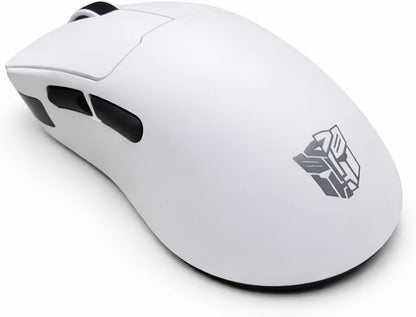 Transformers Gaming Mouse GM04 Pro, Wireless Gaming Mouse Tri-Mode Bluetooth/2.4G/Wired, 53G Ultra-Light, 24,000 DPI PAW3311 Sensor, RGB, 1000Hz, Rechargeable PC Gaming Mouse (White)