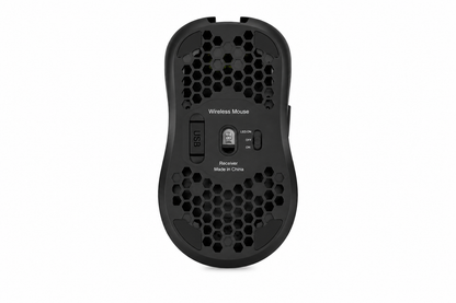 2.4G kabellose Maus mit RGB-Hintergrundbeleuchtung, 6 Tasten, 3-Gang-DPI, Typ C wiederaufladbar, ergonomisches Waben-Design, Gaming-Maus